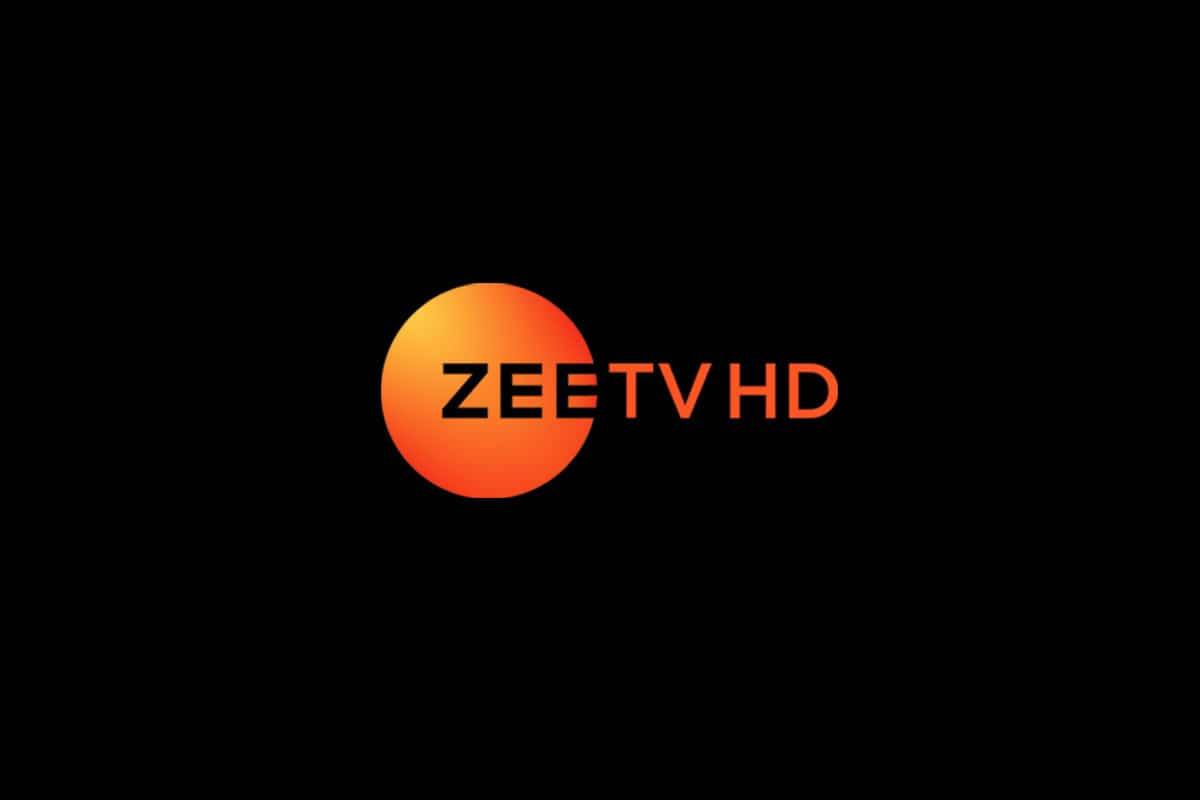 標誌 桌布 壁紙 — 一個大膽的橙色漸變圓圈，中央帶有 'ZEETV HD' 文字，置於純黑色背景上。