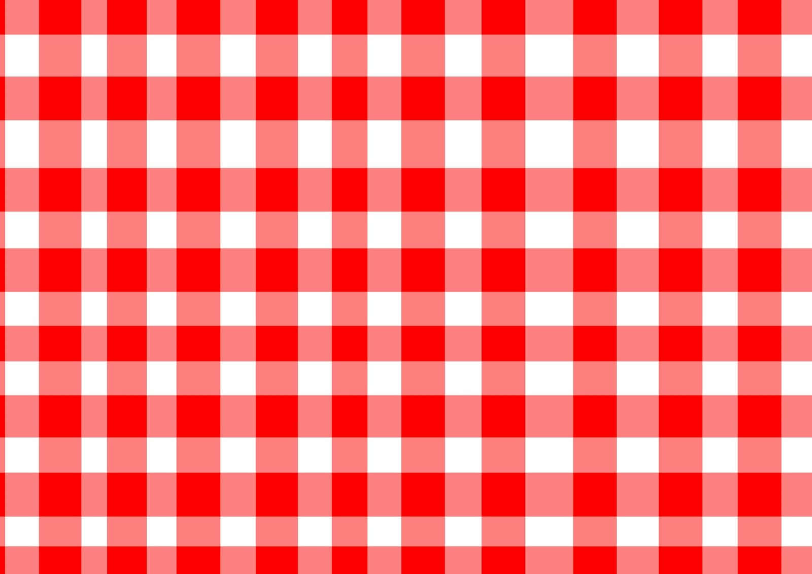 Red Checkered 桌布 壁紙 — 一個大膽的紅白格子圖案以整潔的重複網格填滿整個畫面。