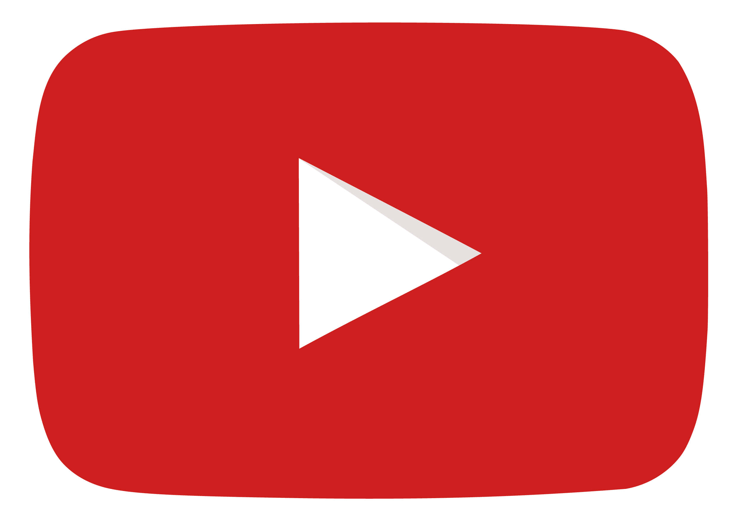 YouTube Logo 桌布 壁紙 — 一個大膽的紅色 YouTube 播放按鈕圖示，白色三角形居中在圓角矩形上。