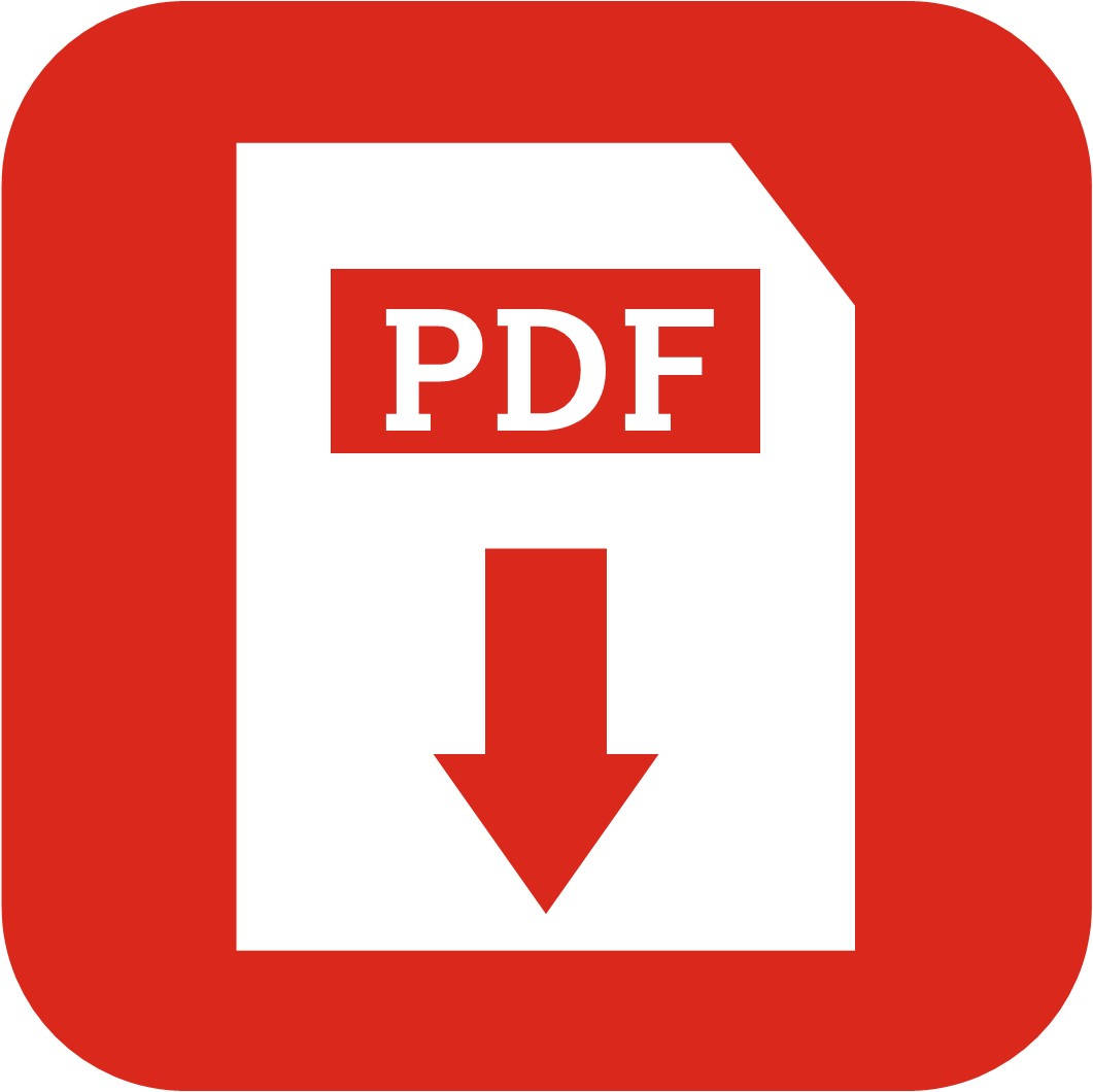 紅色方形圖示，顯示帶有下載箭頭的PDF文件。 — Microsoft 壁紙
