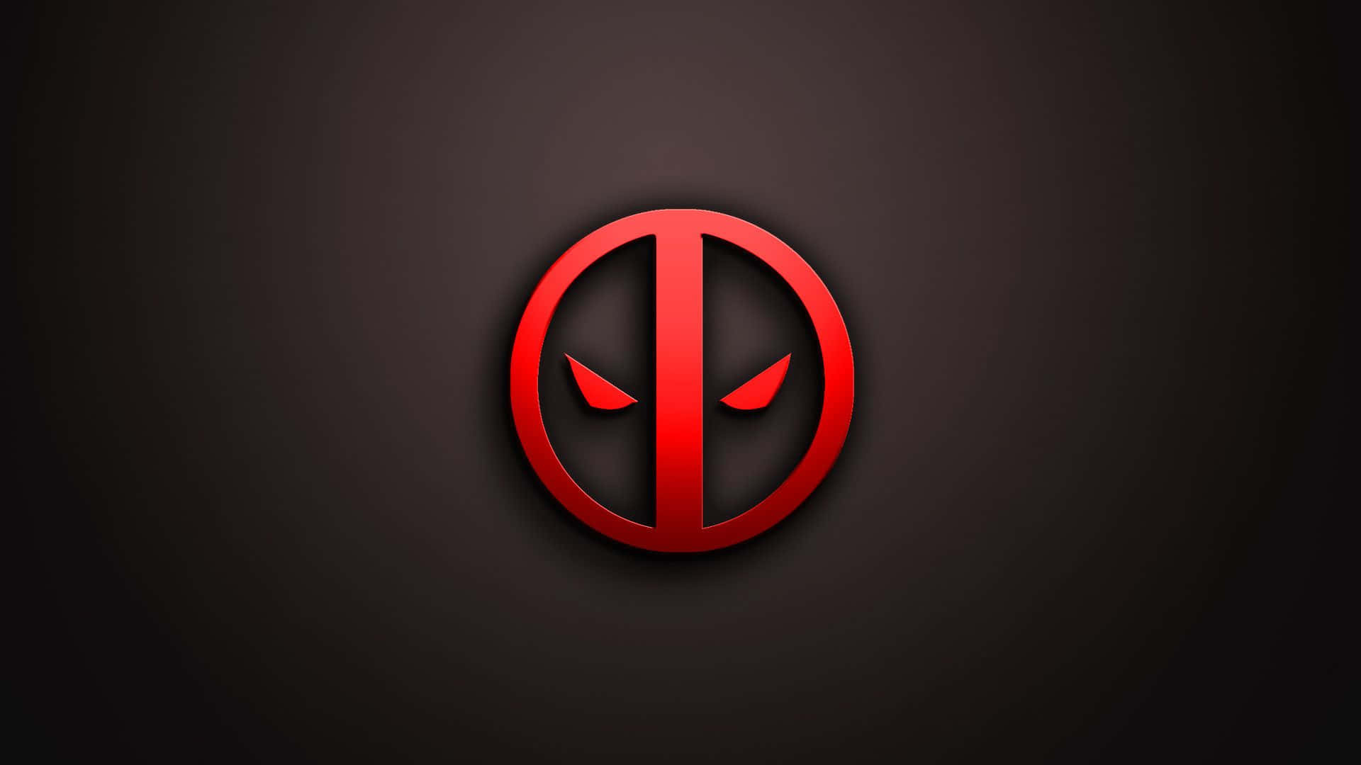 深色背景上的紅色死侍標誌 — Valorant Logo 壁紙