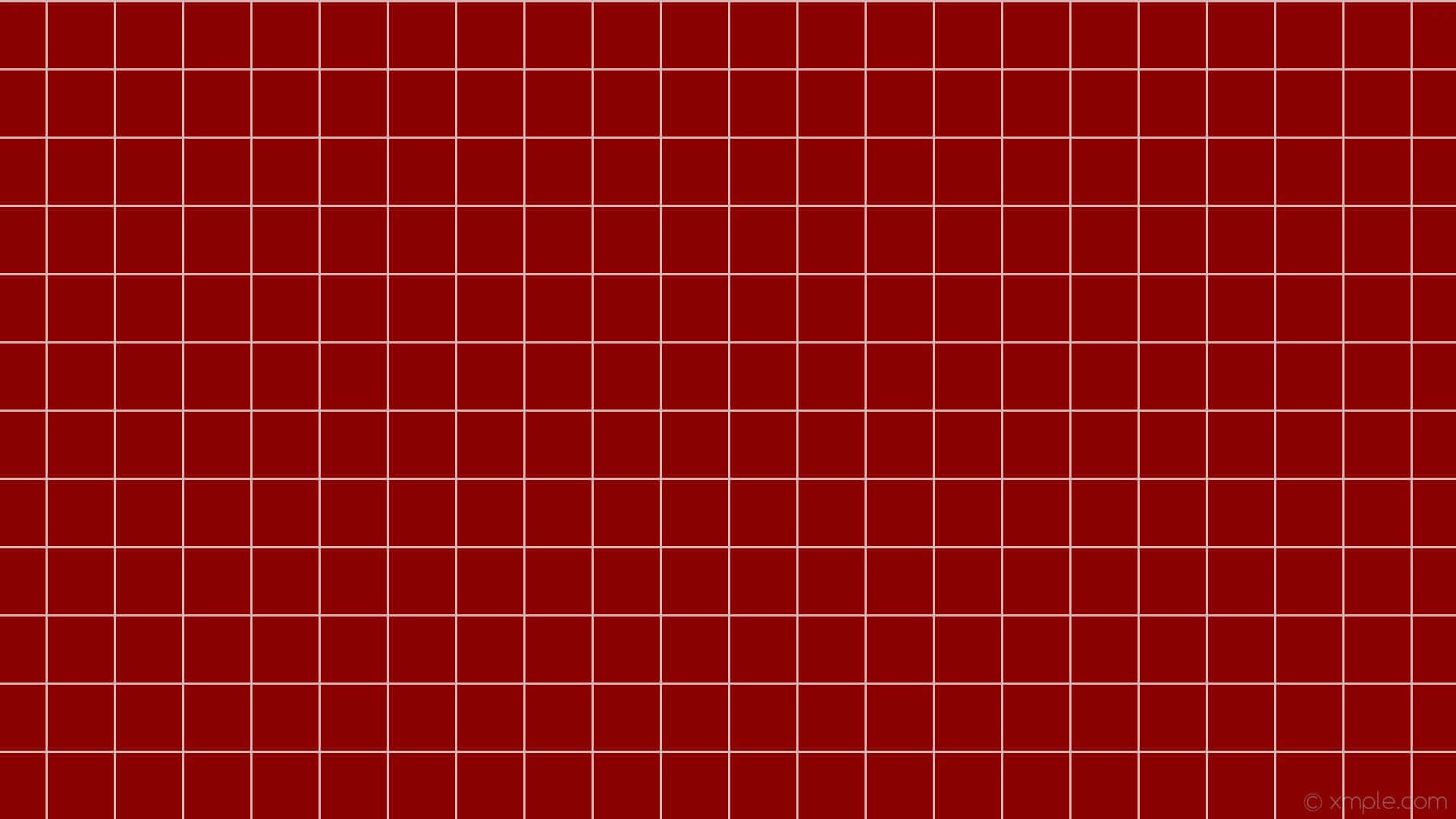 Aesthetic Red Pc 桌布 壁紙 — 一個大膽的紅色背景，帶有清晰的白色網格圖案覆蓋整個表面。