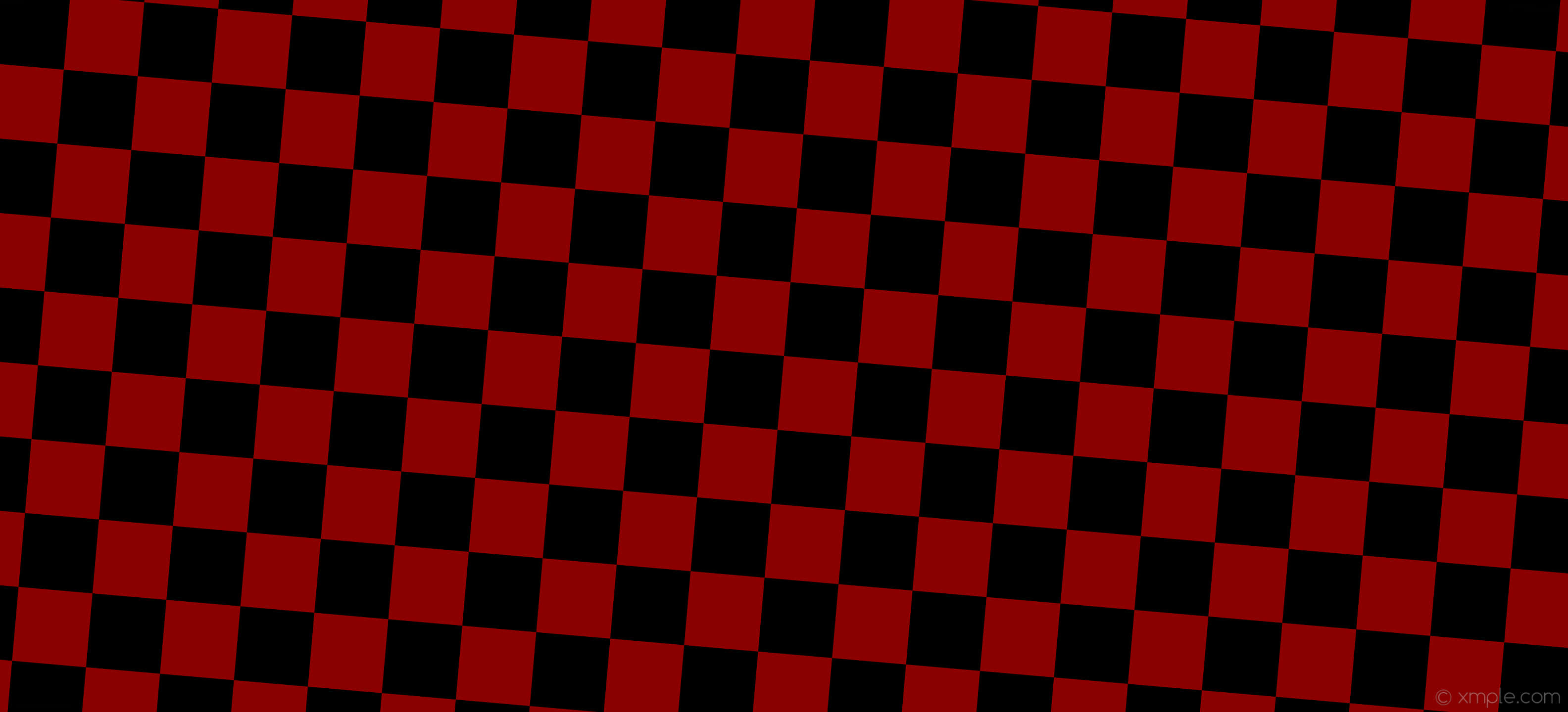 Checkered 桌布 壁紙 — 一個大膽的紅黑棋盤格圖案，帶有微妙的對角線透視變形。