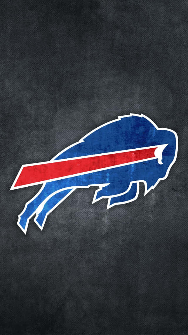 Buffalo Bills 標誌在紋理深灰色背景上 — 水牛城比爾 GIF 壁紙