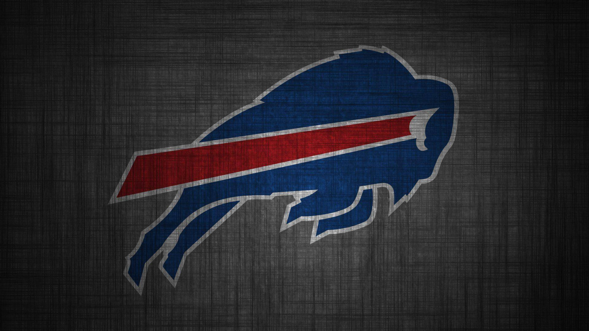 紋理深灰色背景上的Buffalo Bills標誌 — 水牛城比爾 GIF 壁紙