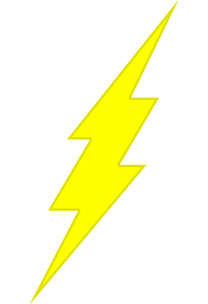 閃電俠 桌布 壁紙 — 一個大膽的黃色閃電圖標，居中於白色圓形內，背景為黑色。