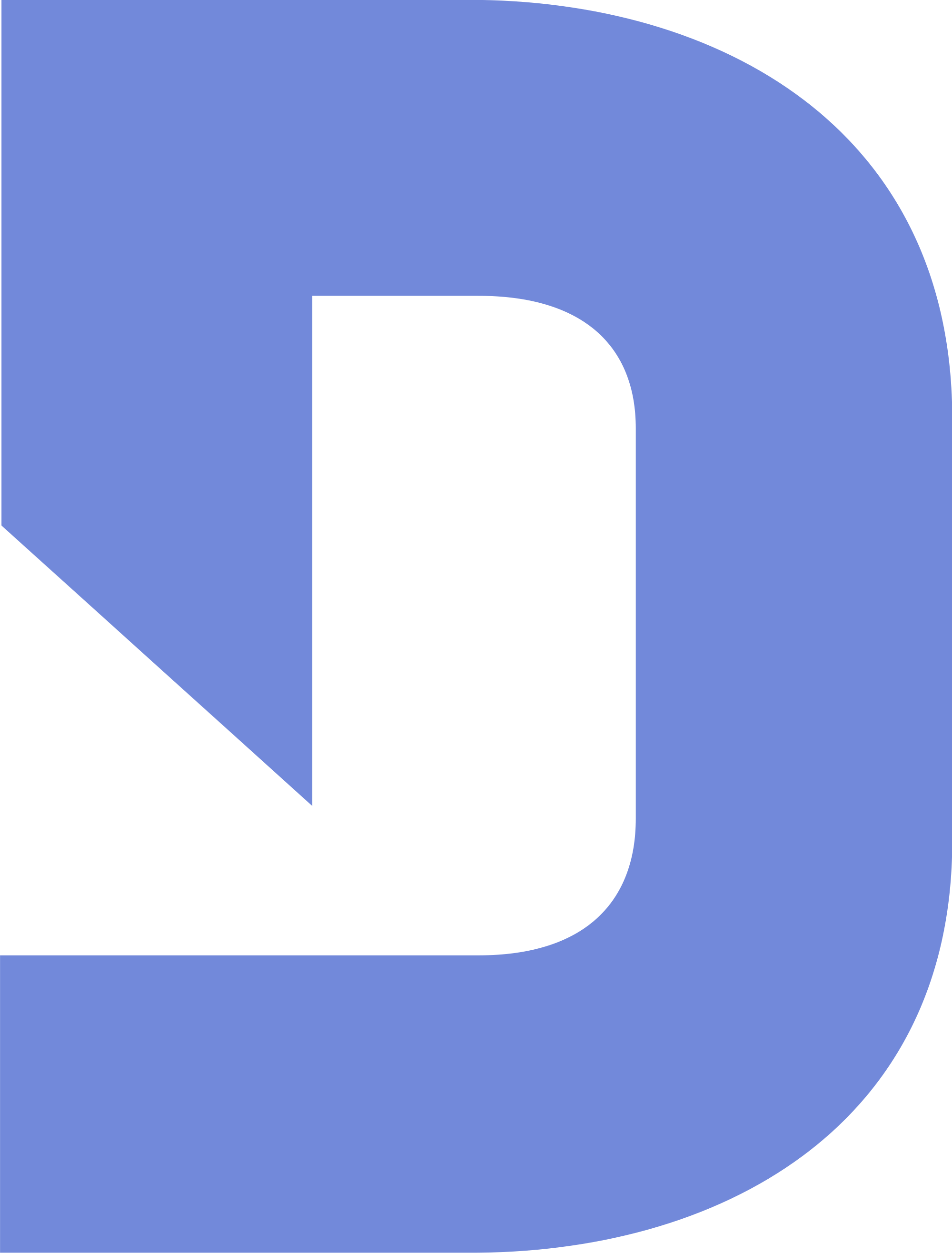 Discord 桌布 壁紙 — 一個大膽的黑色風格化字母D在純藍色背景上彎曲，形成鮮明的幾何對比。