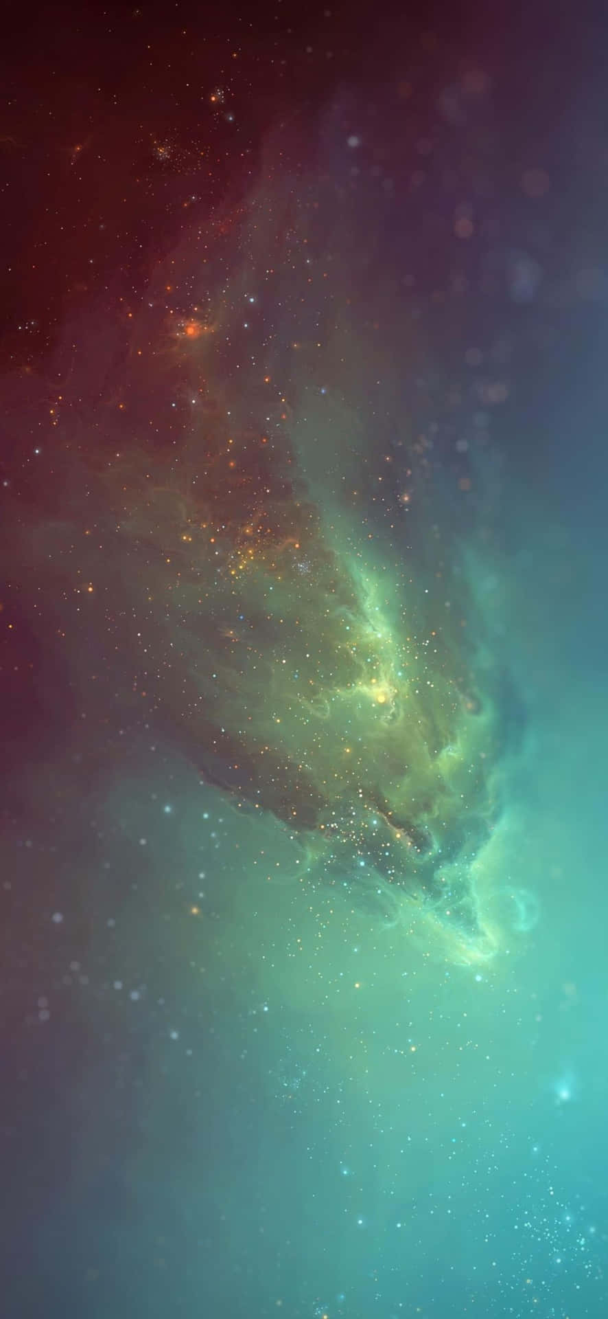 在深空中，充滿活力的宇宙星雲散發著發光的氣體和星星。 — Google pixel 壁紙