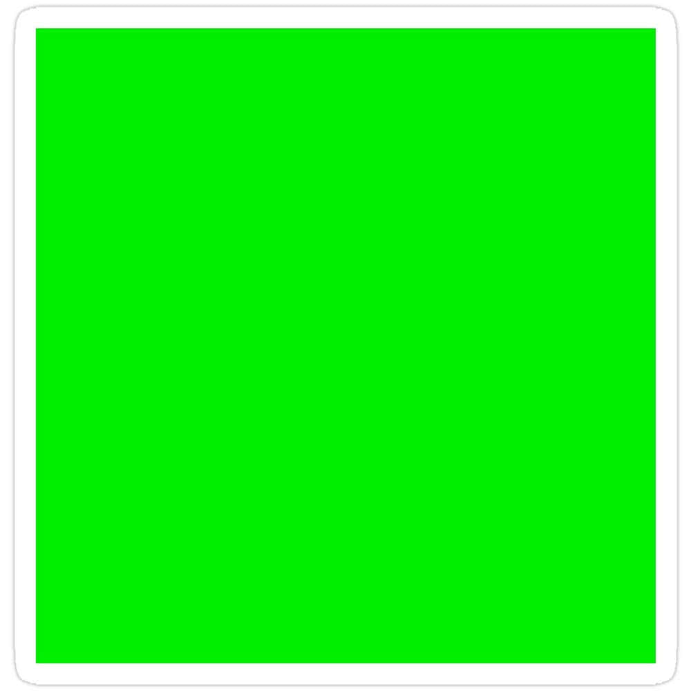 Green Screen 桌布 壁紙 — 一個實心亮綠色正方形，居中於白色邊框內，背景為純色。