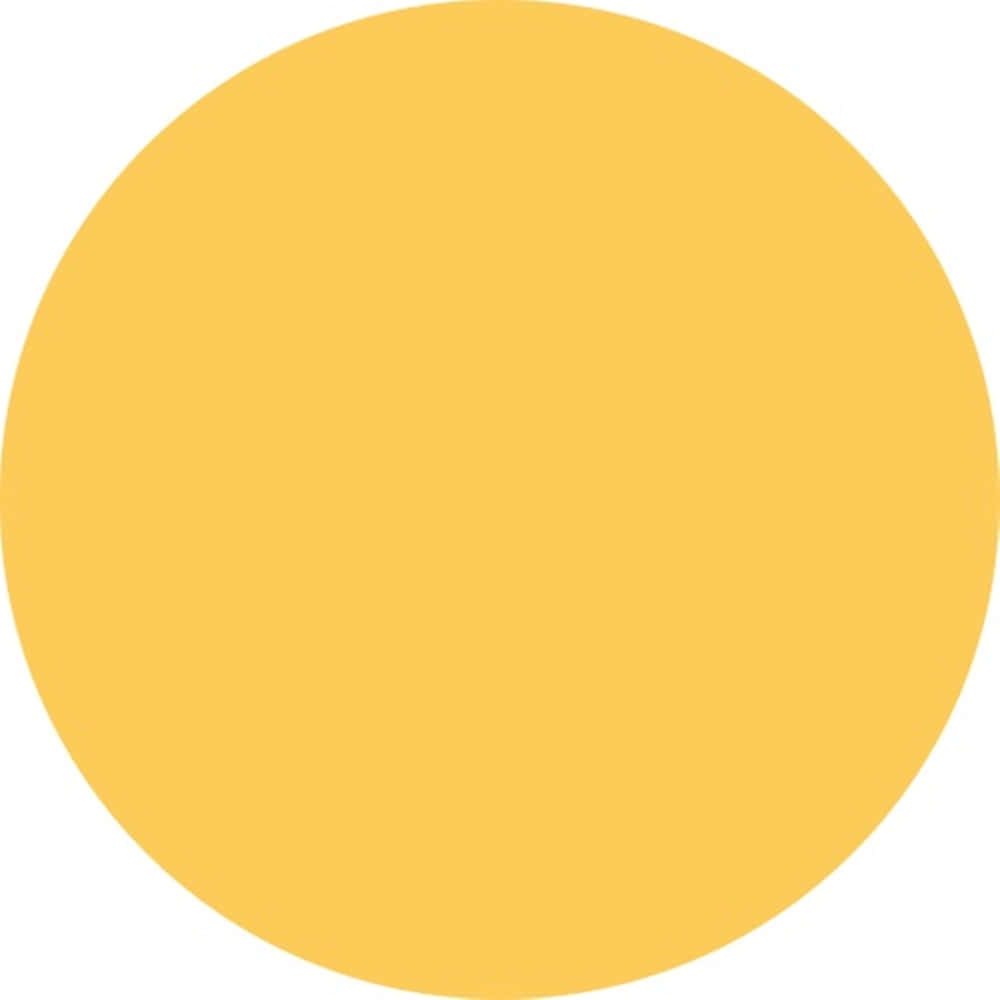 Yellow Circle 桌布 壁紙 — 一個實心暖黃色圓形，居中於純白色背景上，邊緣平滑，色調均勻。