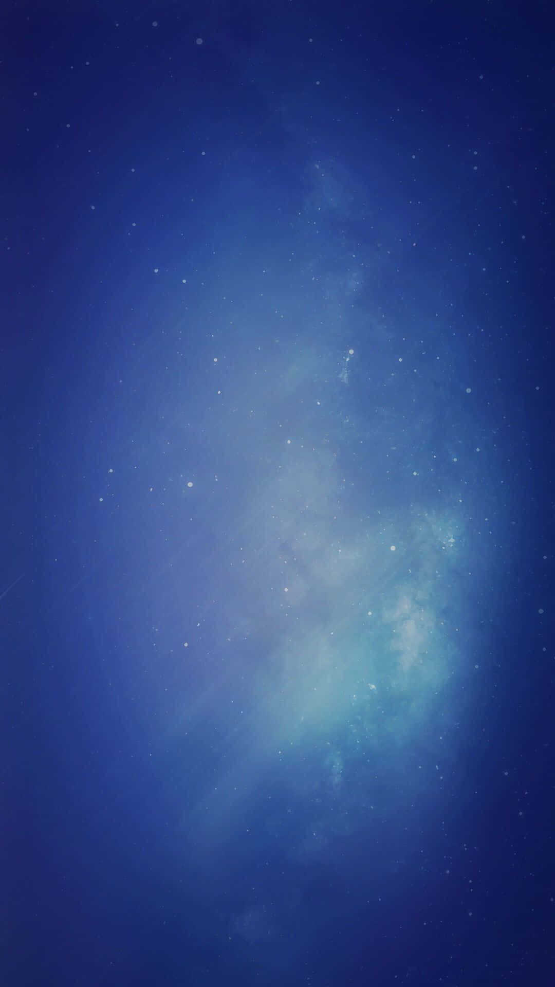 外太空 桌布 壁紙 — 一個寧靜的宇宙場景，在深藍色太空背景下，有發光的星雲和散落的星星。