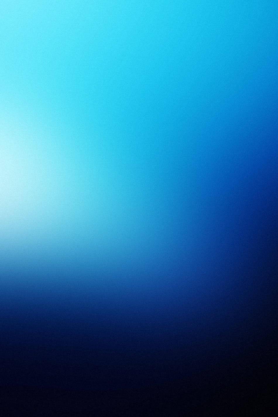  壁紙 — 一個寧靜的藍色漸變，從淺青色過渡到深海軍藍，橫跨整個畫面。