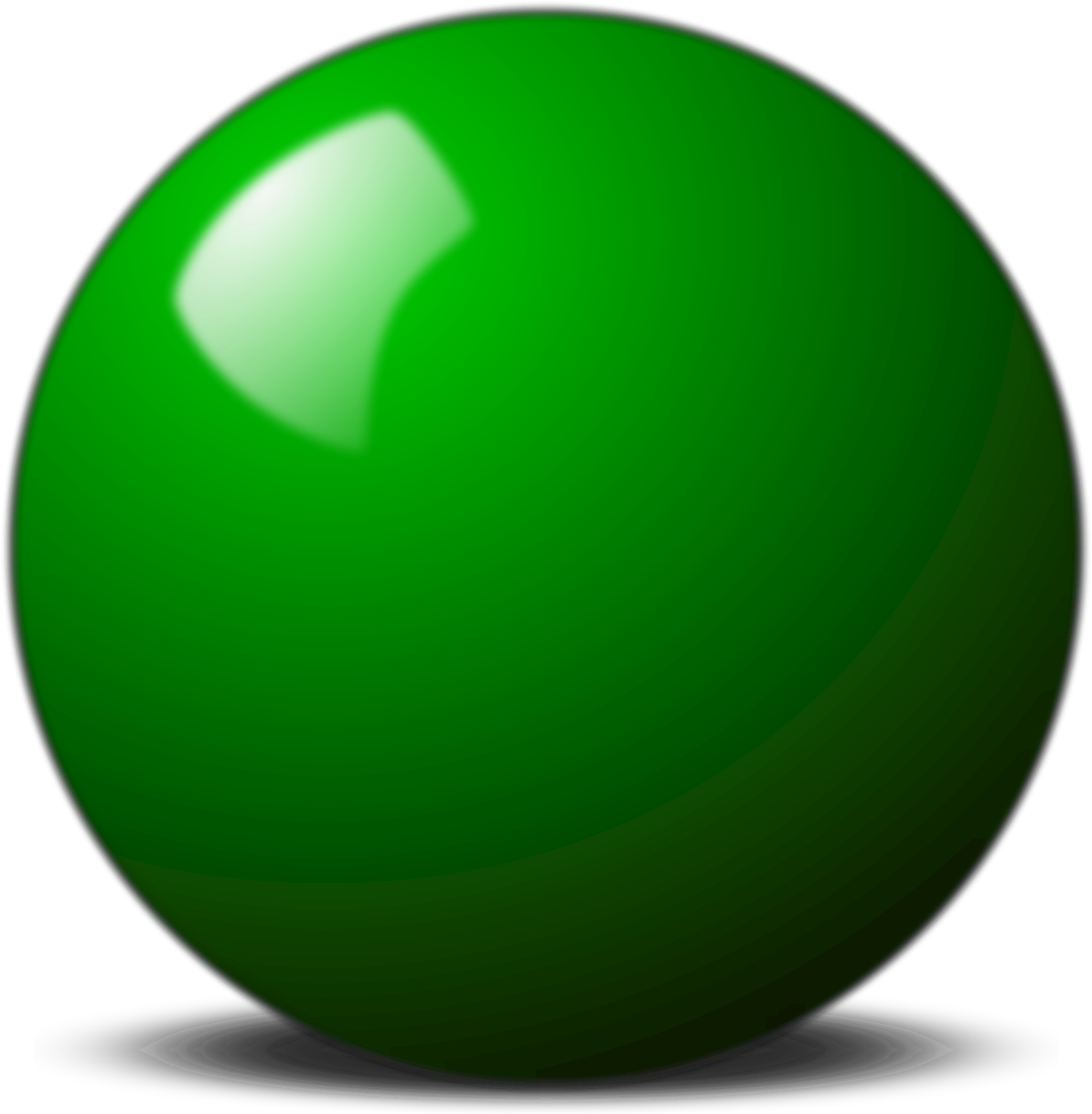 Billiard 桌布 壁紙 — 一個帶有明亮高光的亮綠色球體，居中放置在純黑色背景上。