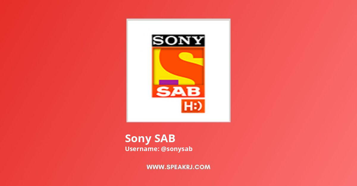 television 桌布 壁紙 — 一個帶有笑臉的 Sony SAB 標誌居中放置在純珊瑚紅背景上，下方有白色文字。