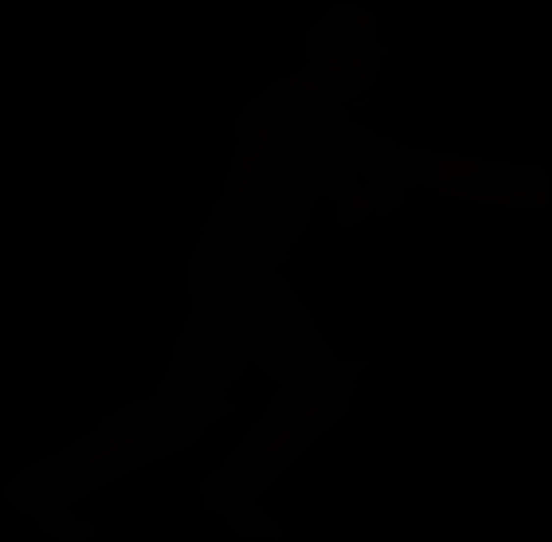 Silhouette 桌布 壁紙 — 一個幾乎看不見的人影在漆黑背景上移動，帶有微弱的紅色發光點綴。