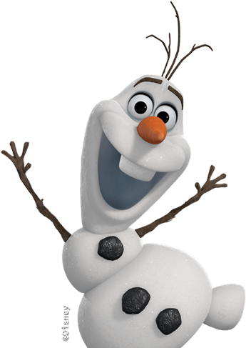 雪寶 桌布 壁紙 — 一個快樂的動畫雪人，有樹枝手臂和胡蘿蔔鼻子，露出張開嘴的燦爛笑容。