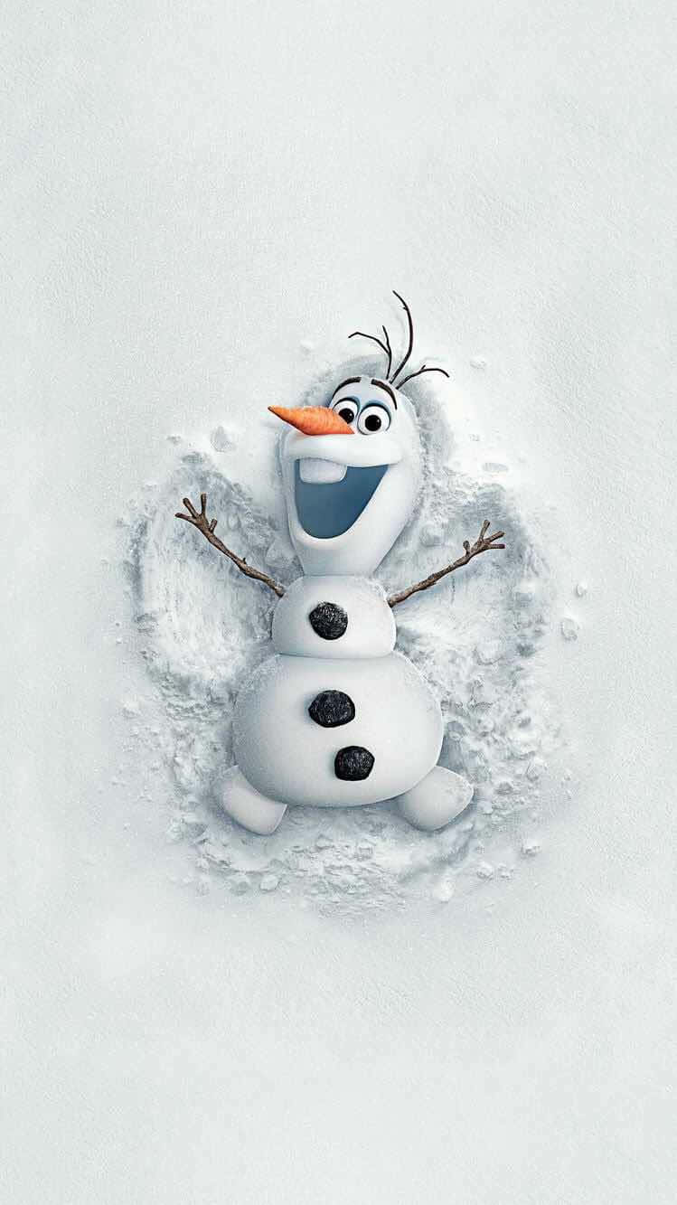 桌布 壁紙 — 一個快樂的雪人，有樹枝手臂和胡蘿蔔鼻子，在雪地裡愉快地微笑。
