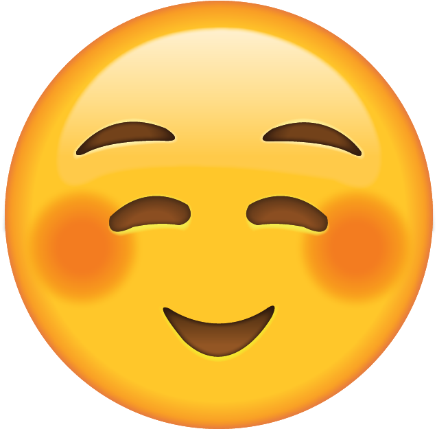 Emoticon 桌布 壁紙 — 一個快樂的黃色表情符號臉在黑色背景上眨眼，帶有玫瑰色的臉頰和燦爛的笑容。