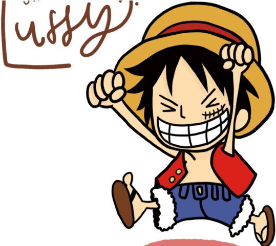 Luffy 桌布 壁紙 — 一個戴草帽、穿紅色背心的開朗動畫男孩在黑色背景前興奮地舉起拳頭。