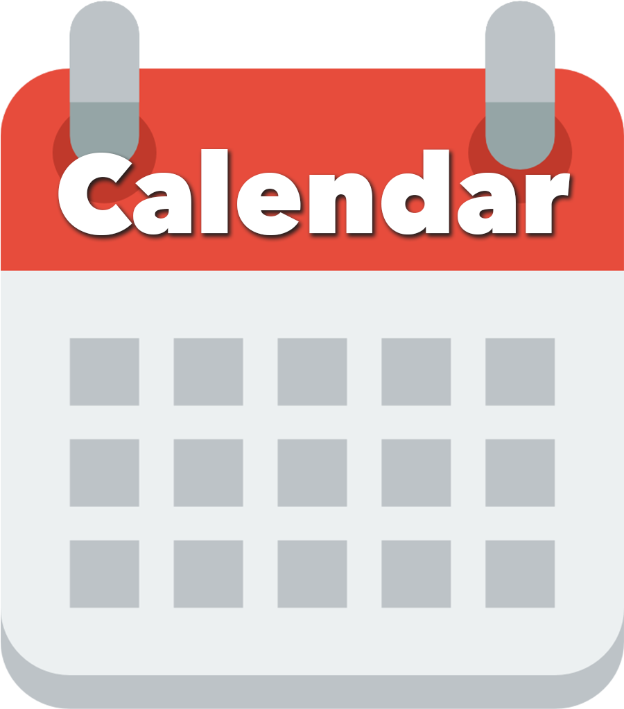 Calendar Icon 桌布 壁紙 — 一個扁平設計的日曆圖示，帶有紅色標題和白色文字，背景為淺灰色網格。