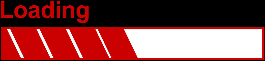 Loading Bar 桌布 壁紙 — 一個數位載入條，帶有紅色文字和白色進度指示器，背景為黑色。