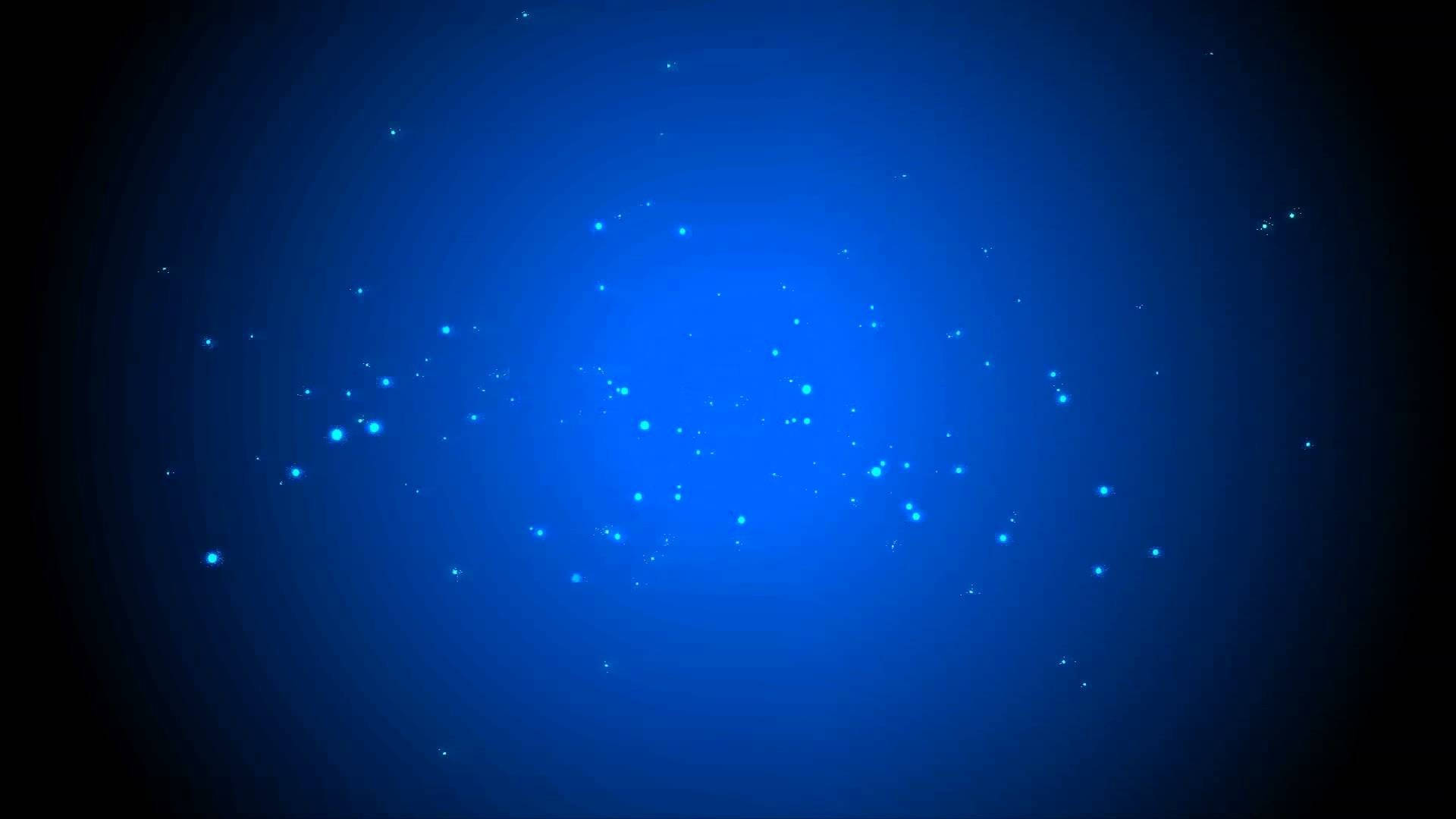 YouTube縮圖 桌布 壁紙 — 一個明亮的藍色漸變背景，帶有像宇宙塵埃般在深空飄浮的發光粒子。