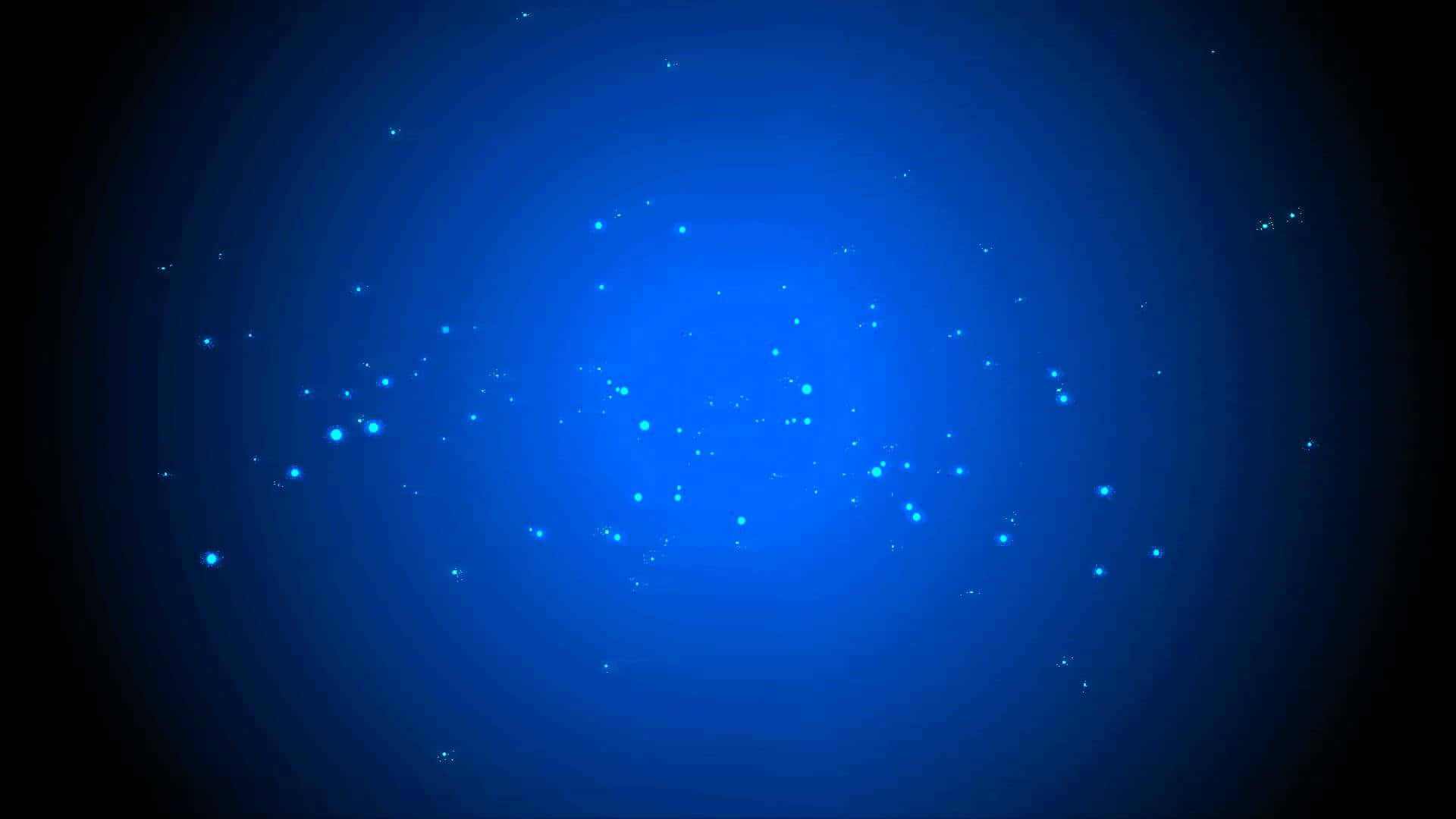 背景 桌布 壁紙 — 一個明亮的藍色漸變背景，帶有像宇宙塵埃在深空中飄浮的發光粒子。