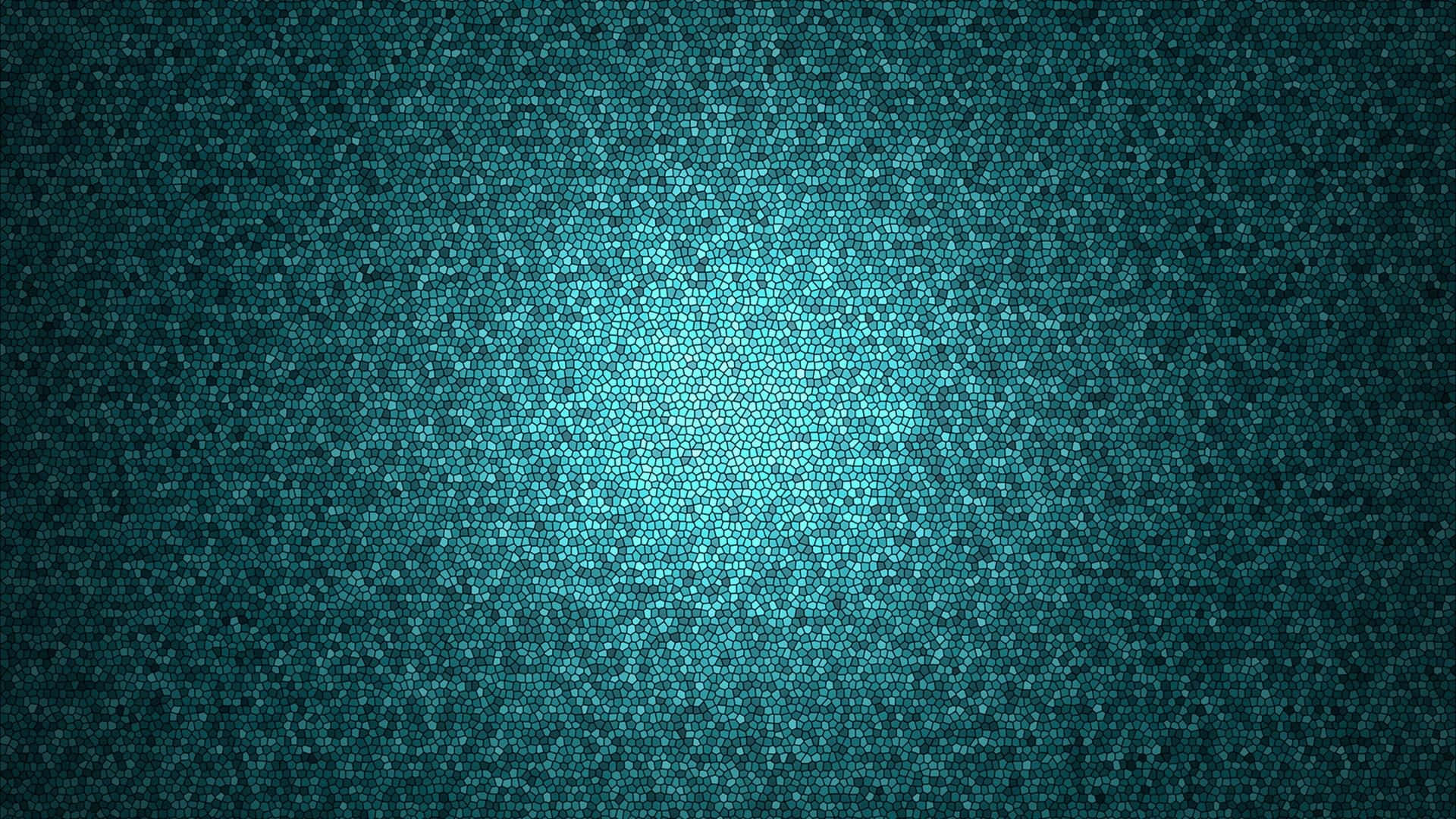 Dark Teal 桌布 壁紙 — 一個明亮的青綠色六邊形圖案從中心向較深的青綠色背景輻射。