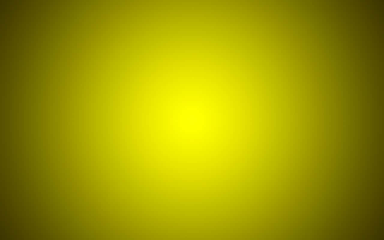 Yellow Gradient 桌布 壁紙 — 一個明亮的黃色漸層背景，柔和光線向外逐漸淡出至橄欖綠色。