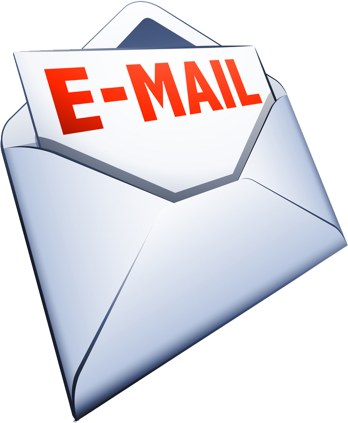 Gmail 動圖 桌布 壁紙 — 一個時尚的白色信封，裡面露出粗體紅色 E-MAIL 文字，背景為黑色。
