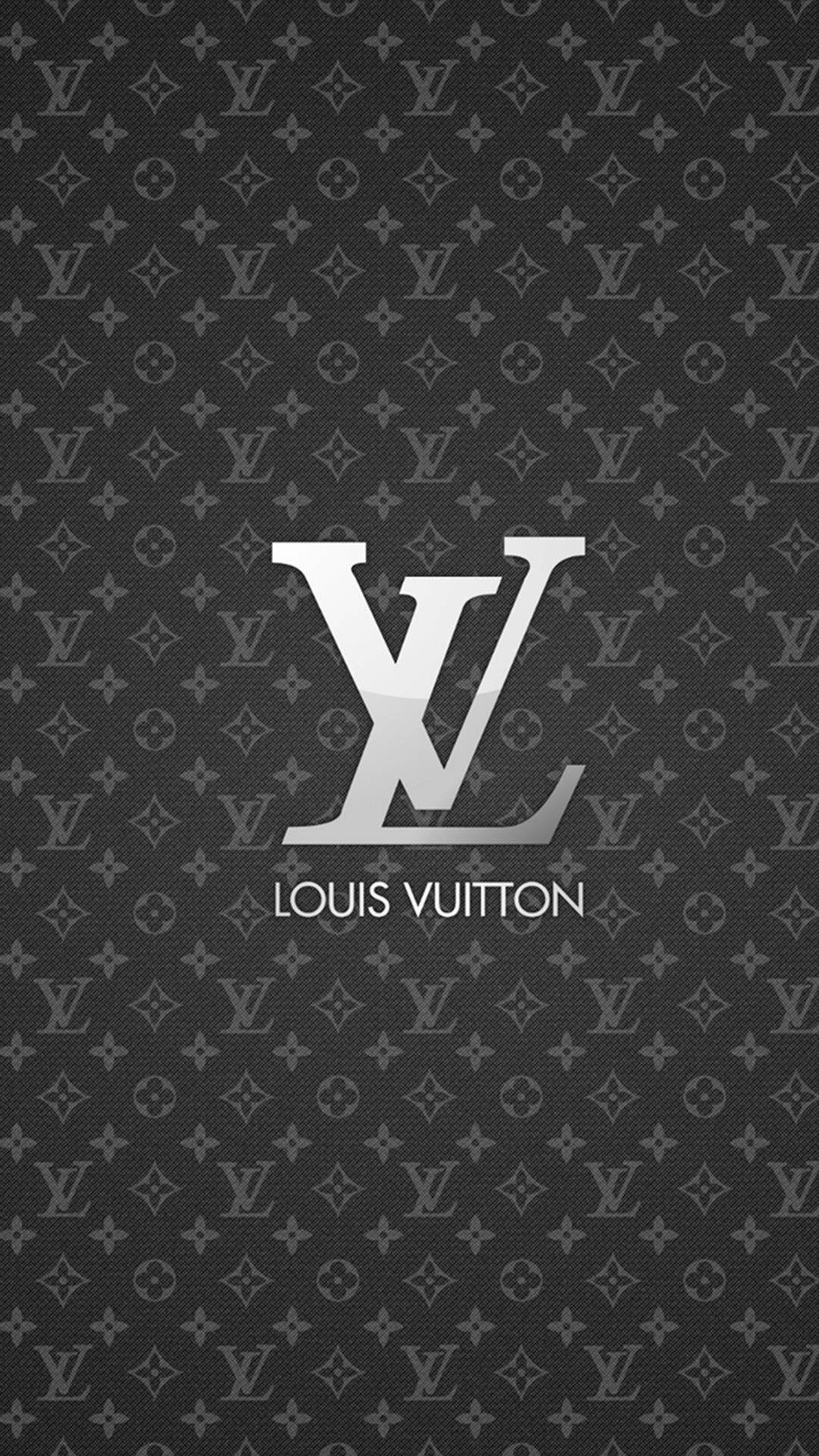 字母組合背景上的 Louis Vuitton 標誌 — 路易威登 GIF 壁紙