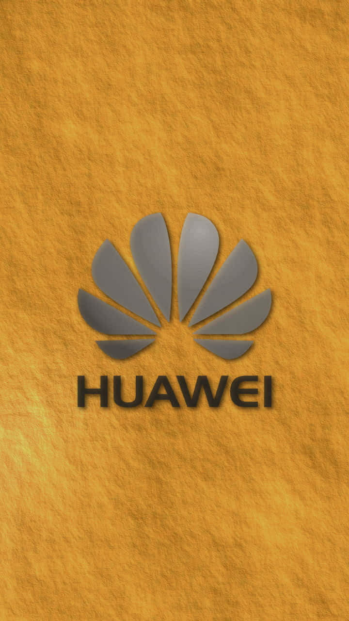 Huawei標誌在紋理金色背景上 — 華為 GIF 壁紙