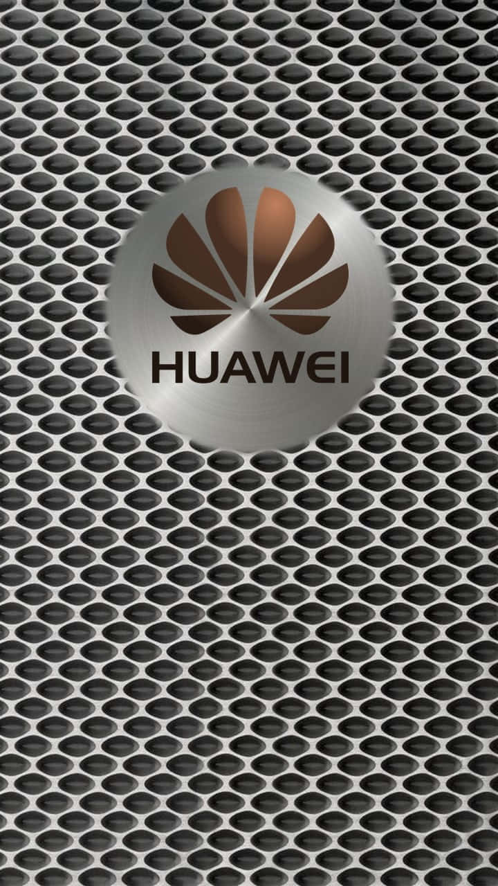金屬網格背景上的Huawei標誌 — 華為 GIF 壁紙