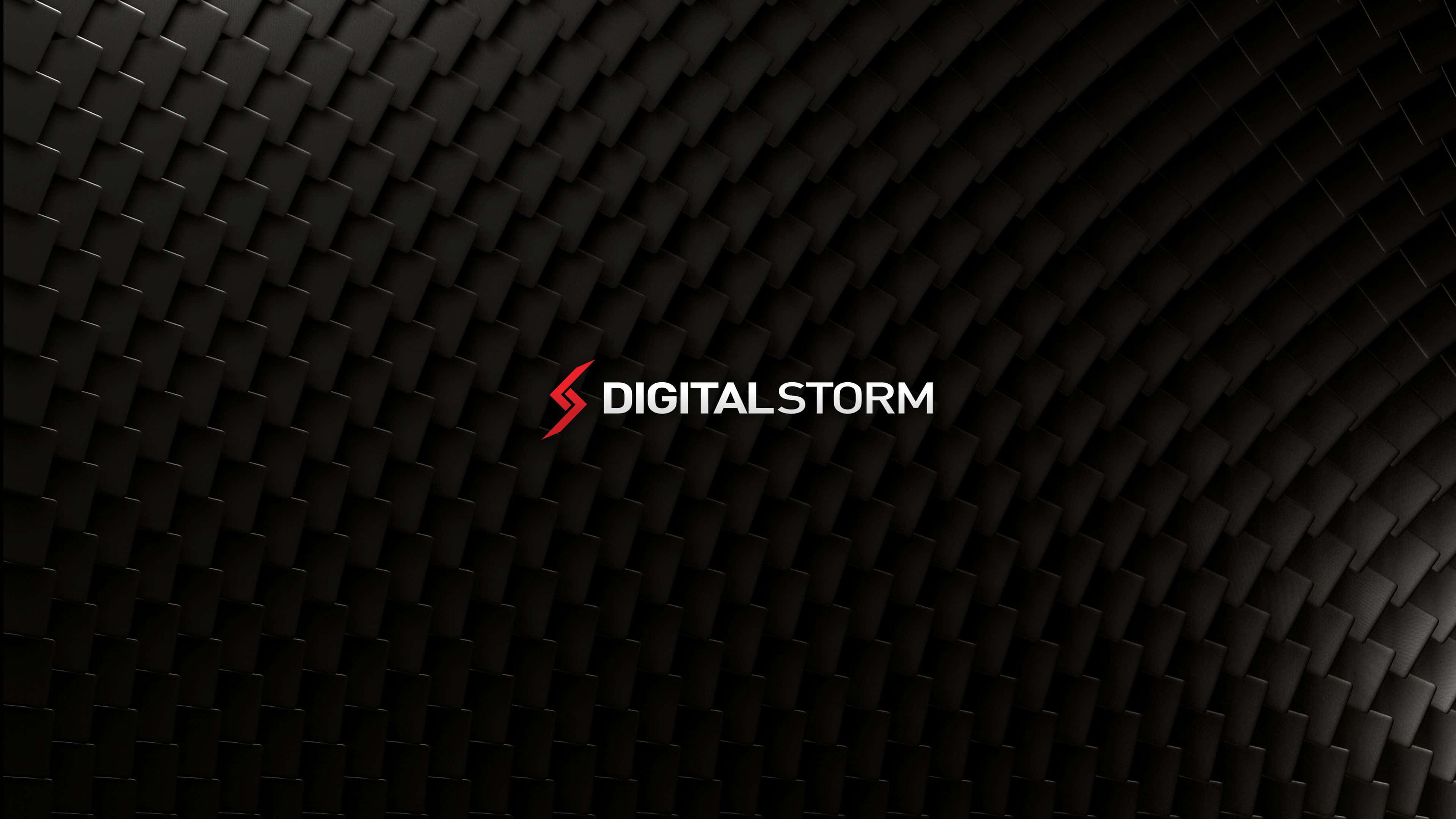 YouTube Gaming 桌布 壁紙 — 一個時尚的黑色紋理背景，帶有彎曲的幾何圖案和居中的白色紅色標誌。