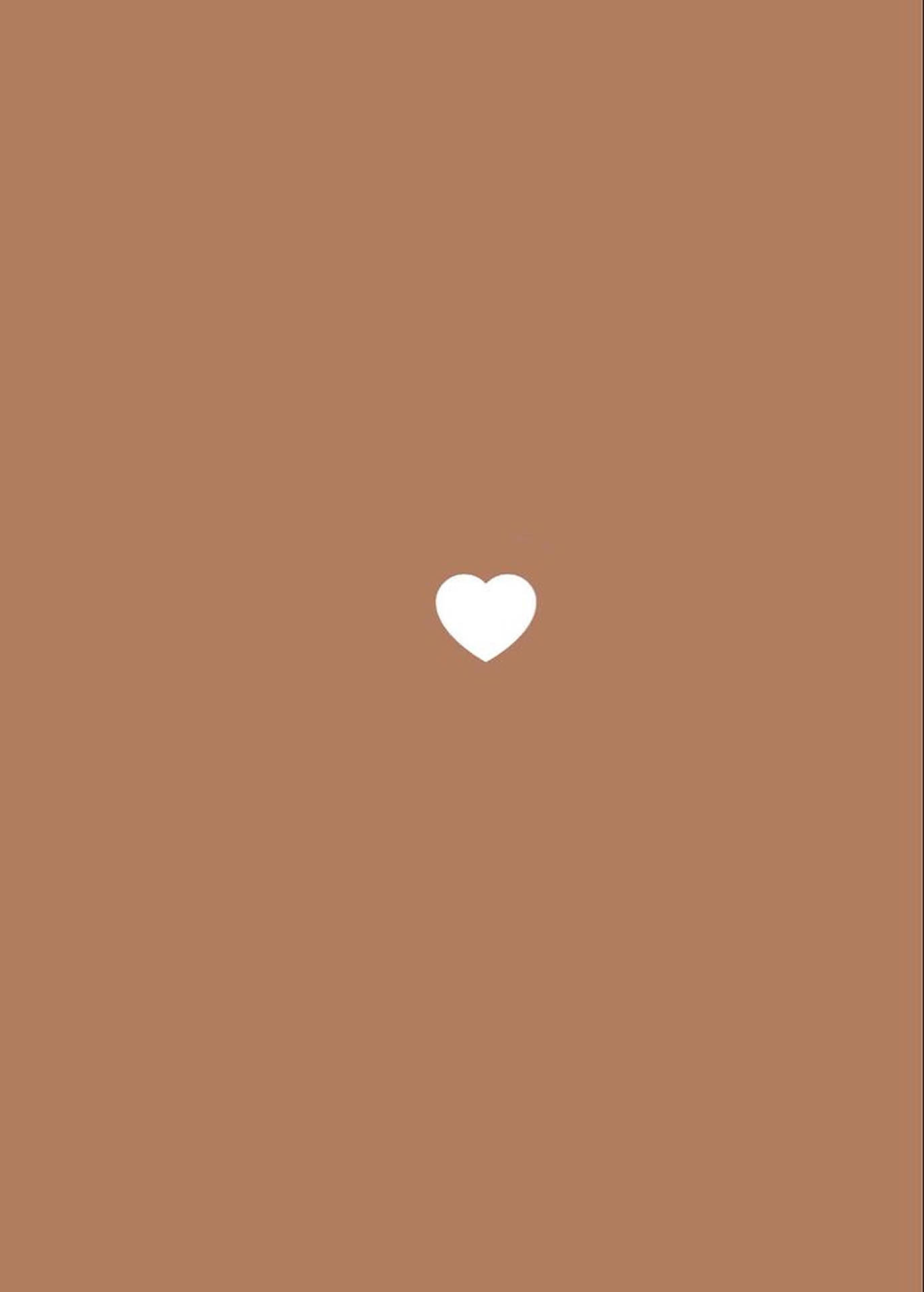 陶土背景上的白色心形符號。 — 棕色愛心 GIF 壁紙