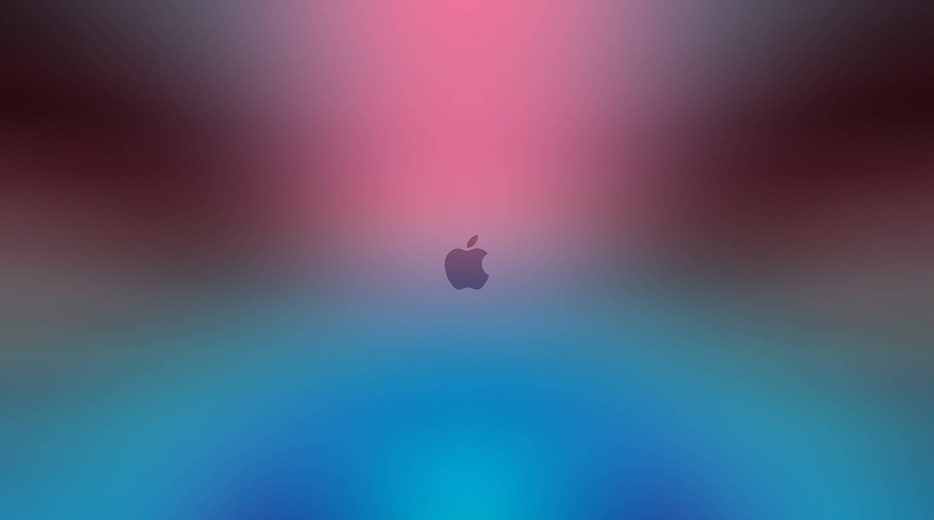 Apple標誌在粉紅和藍色漸變背景上 — 柔和美學 GIF 壁紙