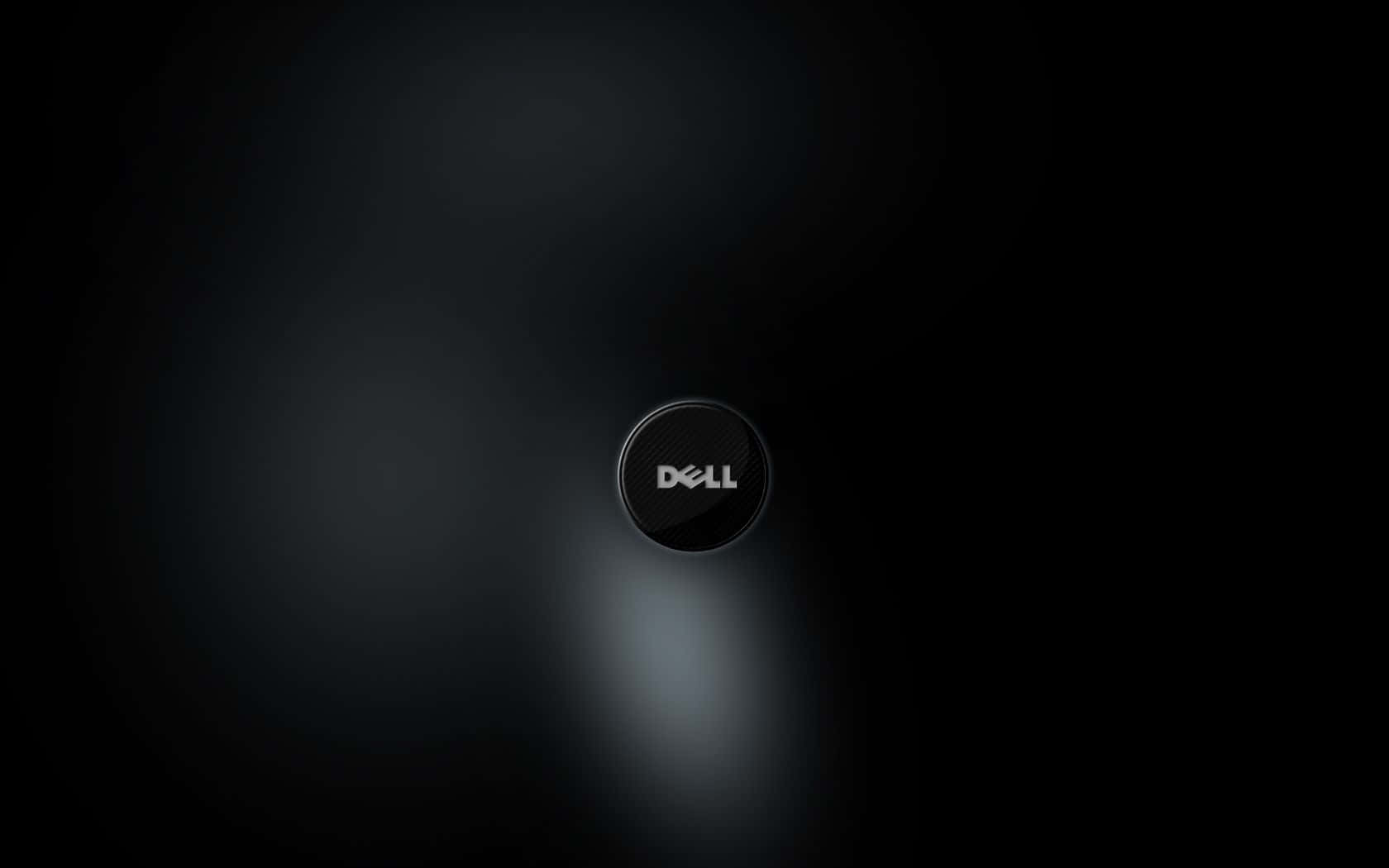 Dell 桌布 壁紙 — 一個極簡的Dell標誌，居中放置在帶有柔和光暈的深色漸變背景上。