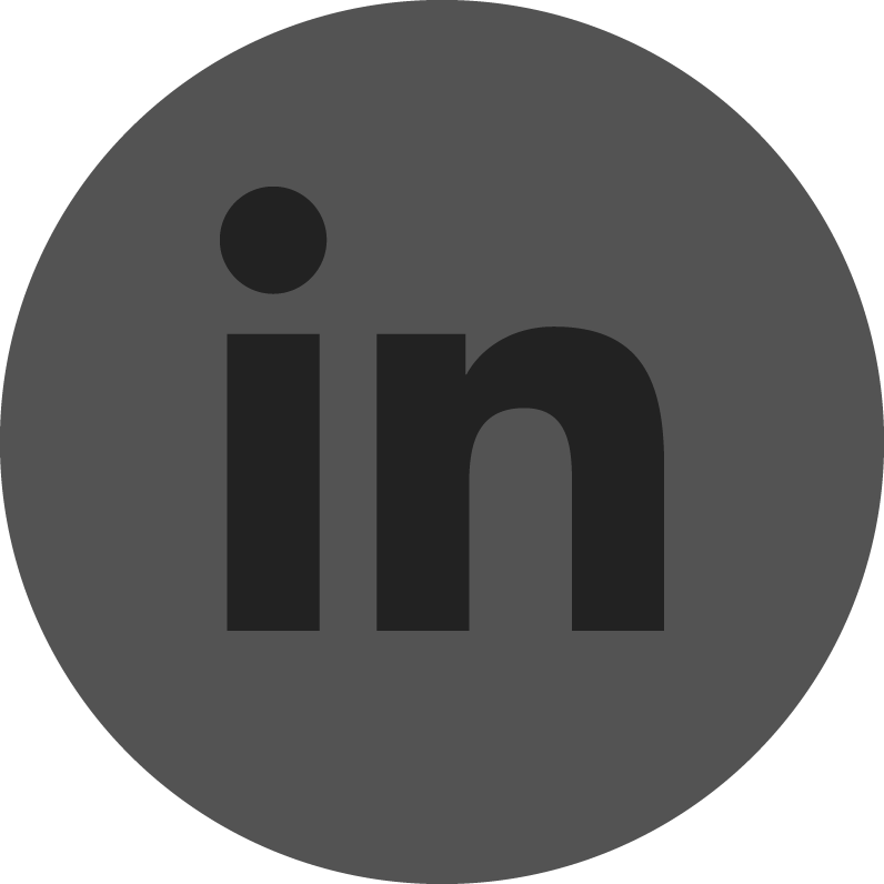 Linkedin 桌布 壁紙 — 一個極簡的深灰色圓形標誌，中心是粗體黑色小寫字母 'in'，背景為純白色。