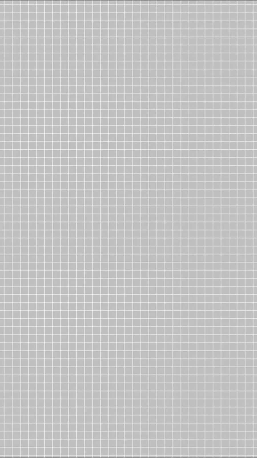 Pastel Aesthetic Grid 桌布 壁紙 — 一個極簡的灰色和白色網格圖案，以均勻的正方形填滿整個畫面。