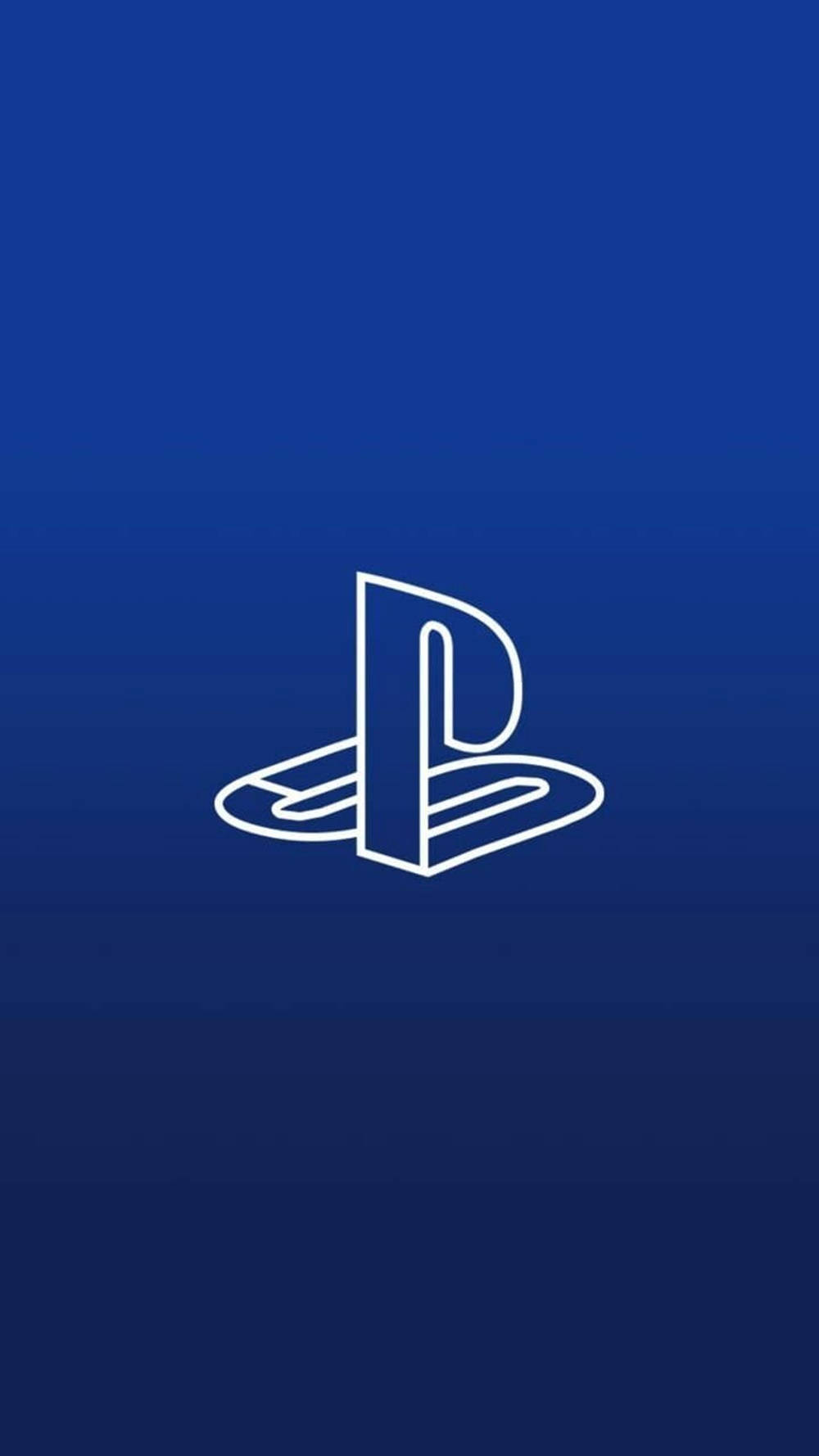 PlayStation標誌在藍色漸變背景上 — Ps4 壁紙