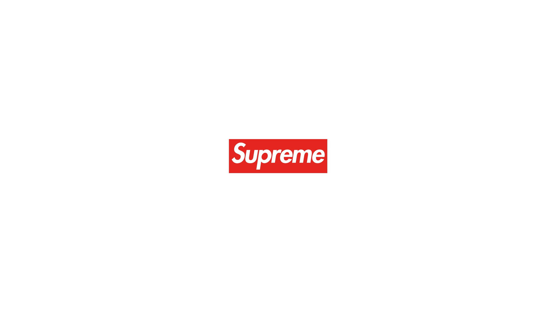 白色背景上的紅色Supreme標誌 — Supreme GIF 壁紙