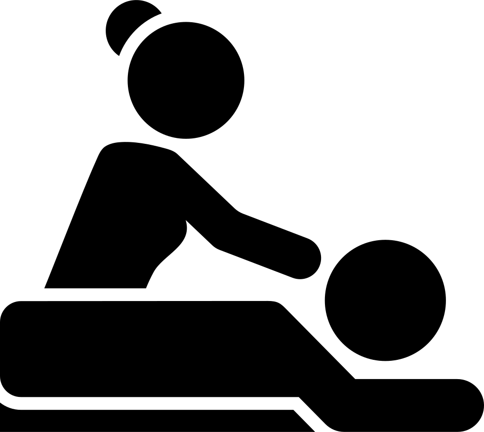 Massage 桌布 壁紙 — 一個極簡的黑色剪影顯示一個人坐在長椅上，旁邊有一個孩子。