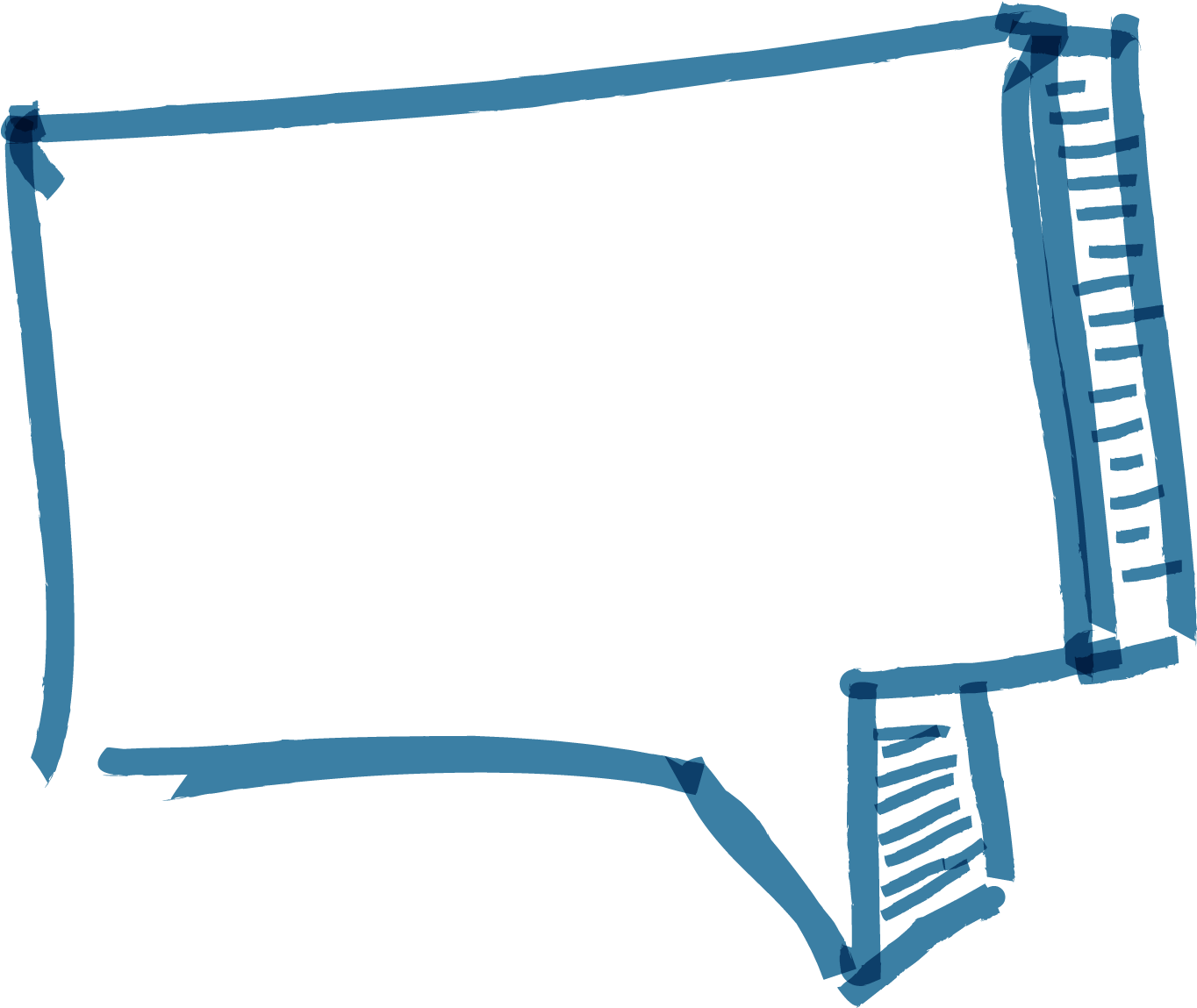 Text Boxes 桌布 壁紙 — 一個極簡風格的藍色線條繪畫，描繪一個帶有梯子狀側邊的矩形框架，背景為黑色。
