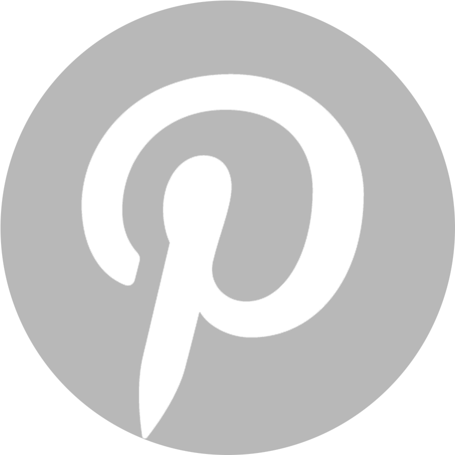 Pinterest 桌布 壁紙 — 一個極簡黑色Pinterest標誌，位於淺灰色圓形背景上。