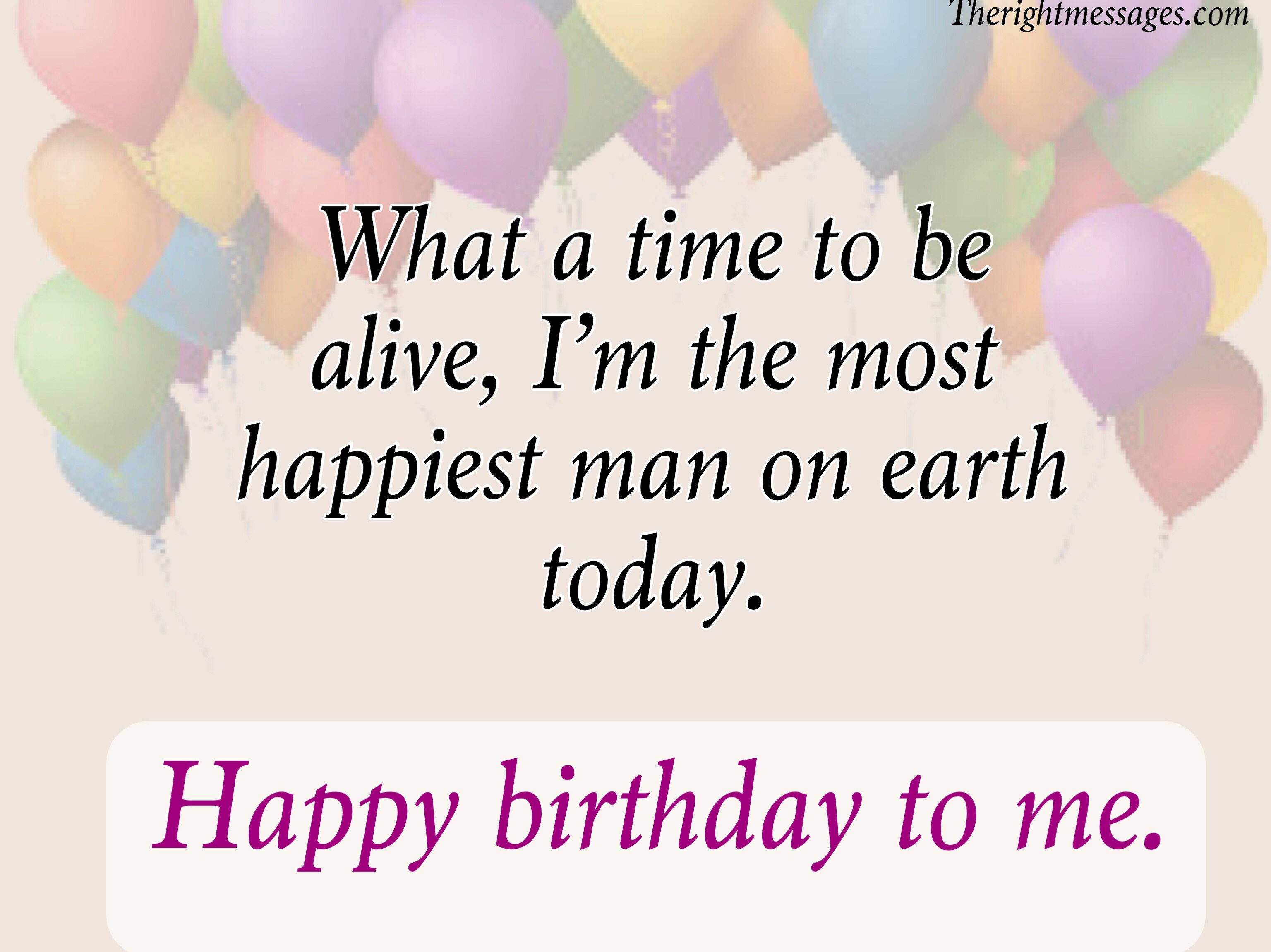 Happy Birthday To Me 桌布 壁紙 — 一個歡樂的生日祝福，帶有彩色氣球和慶祝文字，背景柔和。