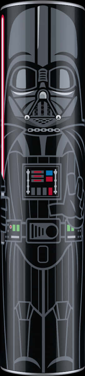 Star Wars Characters 桌布 壁紙 — 一個流線型的黑武士剪影，帶有發光的紅色光劍和精細的黑色盔甲，位於圓柱形表面上。