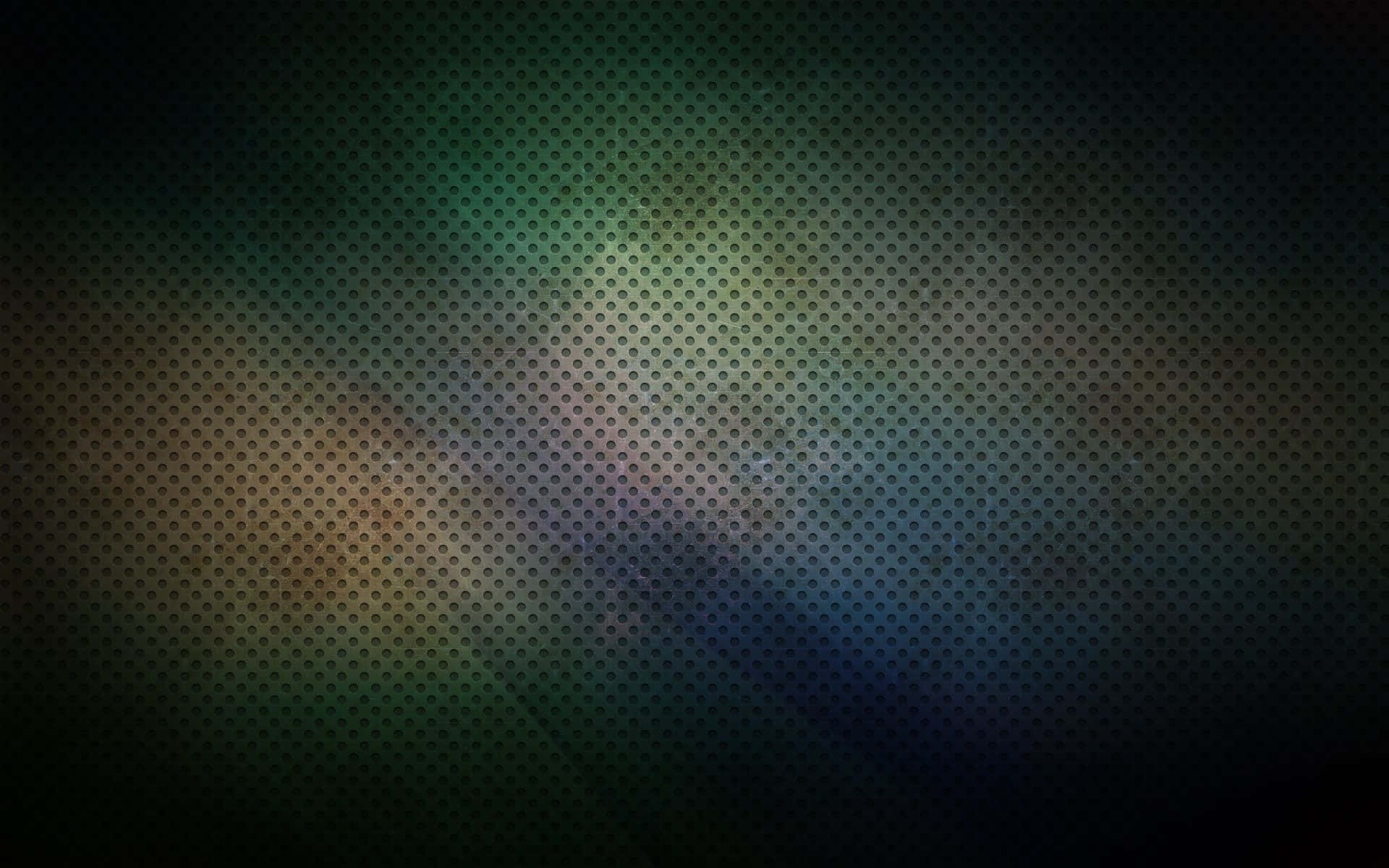 Dark Grunge 桌布 壁紙 — 一個深色紋理背景，透過穿孔圖案呈現綠色、藍色和棕色色調的微妙漸變。