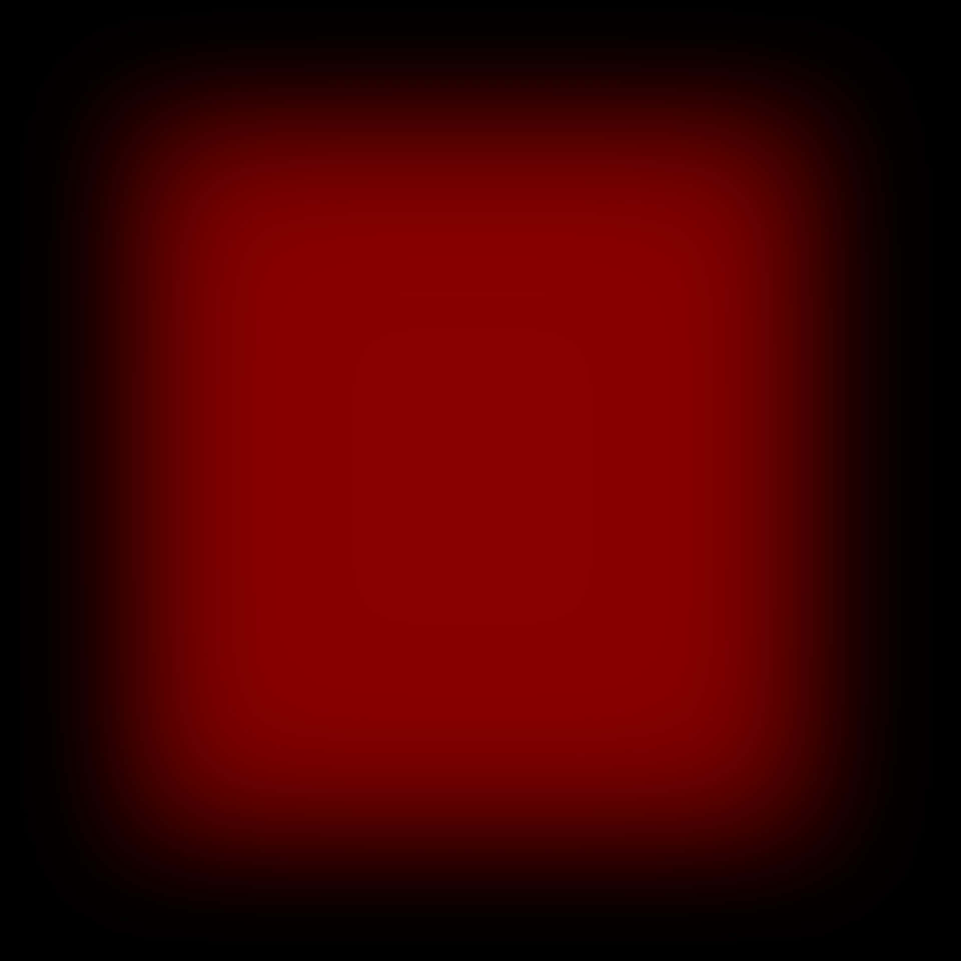 Plain Red 桌布 壁紙 — 一個漸層紅色正方形在黑色背景上柔和地發光，帶有圓角及微弱的發光邊緣。