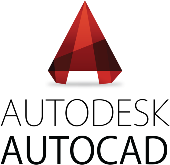 Software 桌布 壁紙 — 一個為AutoCAD設計的風格化紅色幾何「A」標誌，立於灰色底座上，背景為黑色。