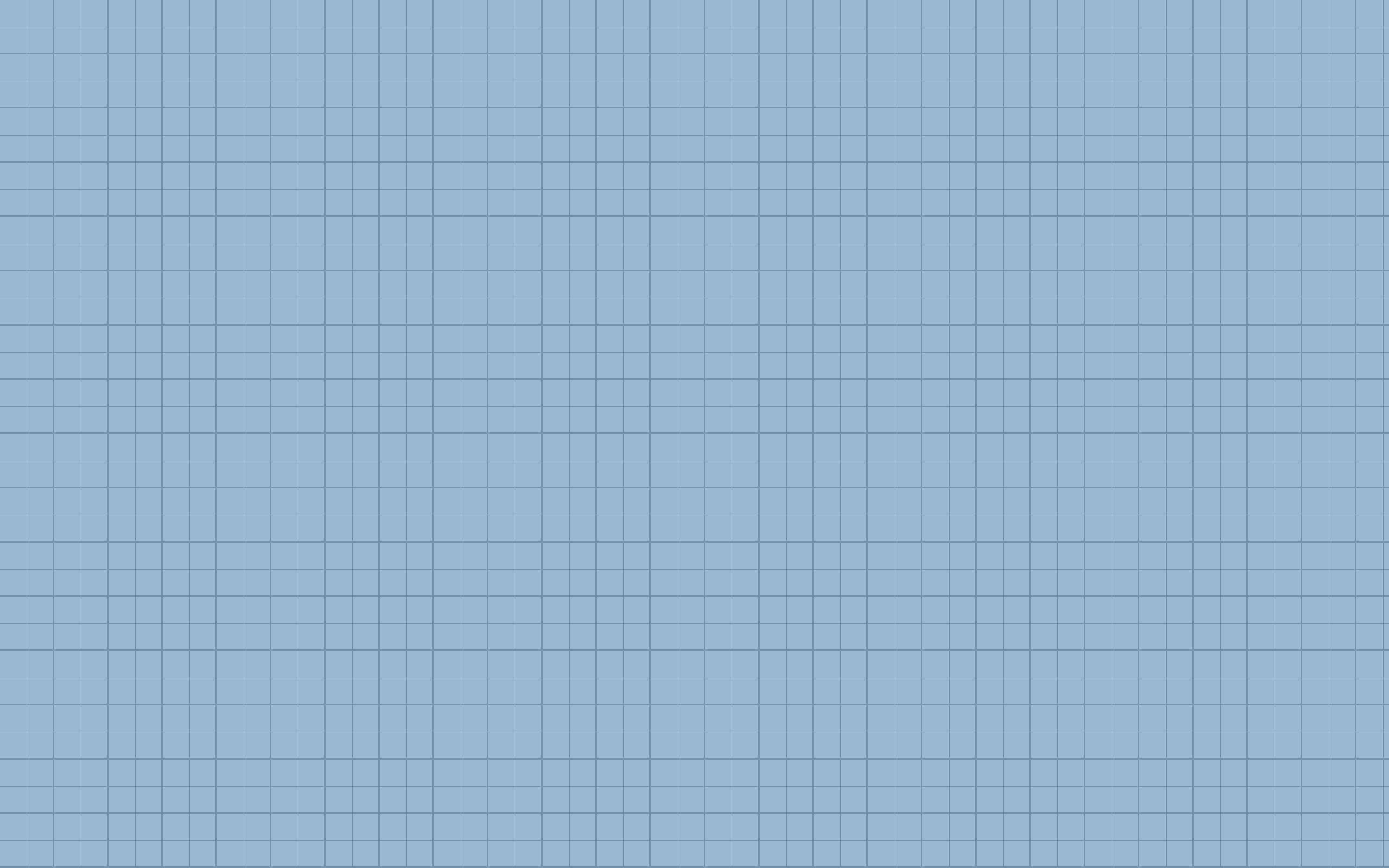 Pastel Aesthetic Desktop 桌布 壁紙 — 一個無縫的淺藍色網格圖案，帶有細暗線，在整個畫面中形成均勻的正方形。